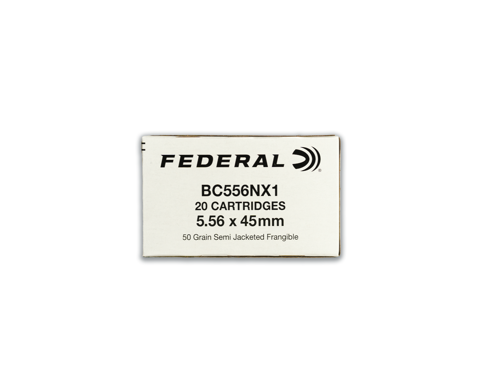 5.56 50GR Federal Frangible (BC556NX1) - Bone Frog Gun Club