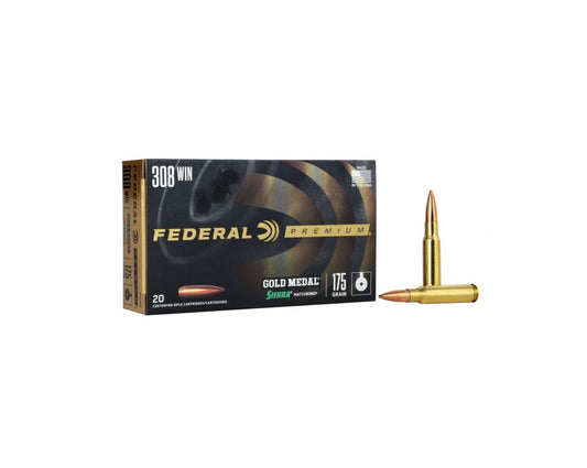 308 (7.62x51) 175GR Federal Gold Medal Match Sierra Matchking BTHP (GM308M2)