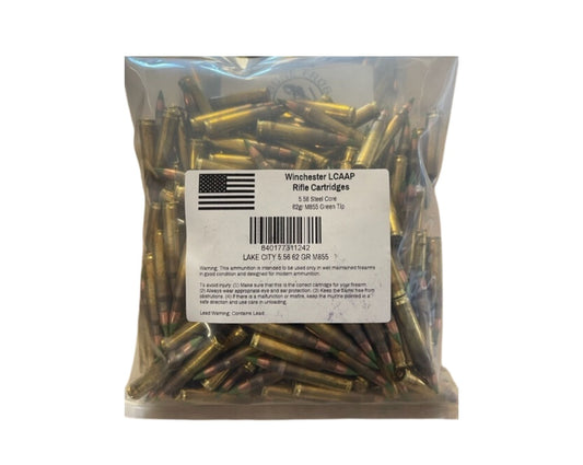 5.56 62GR Winchester Green Tip LCAAP (M855)