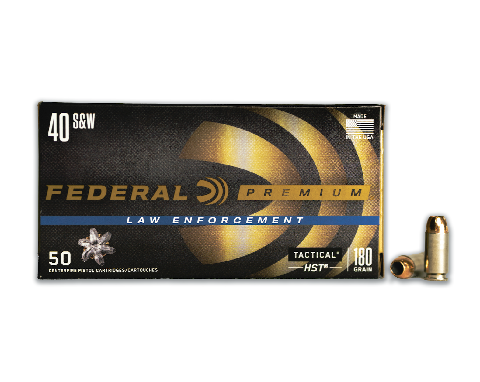 40 S&W 180GR Federal Premium Tactical HST JHP (P40HST1) - Bone Frog Gun Club
