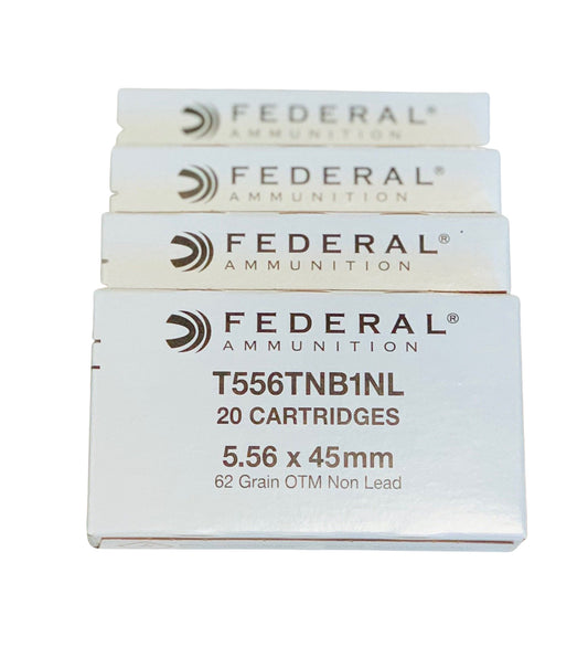5.56 62GR Federal Lake City - Enhanced MK318 Mod 1 SOST OTM Non-Lead "Silver Bullet"(T556TNB1NL)
