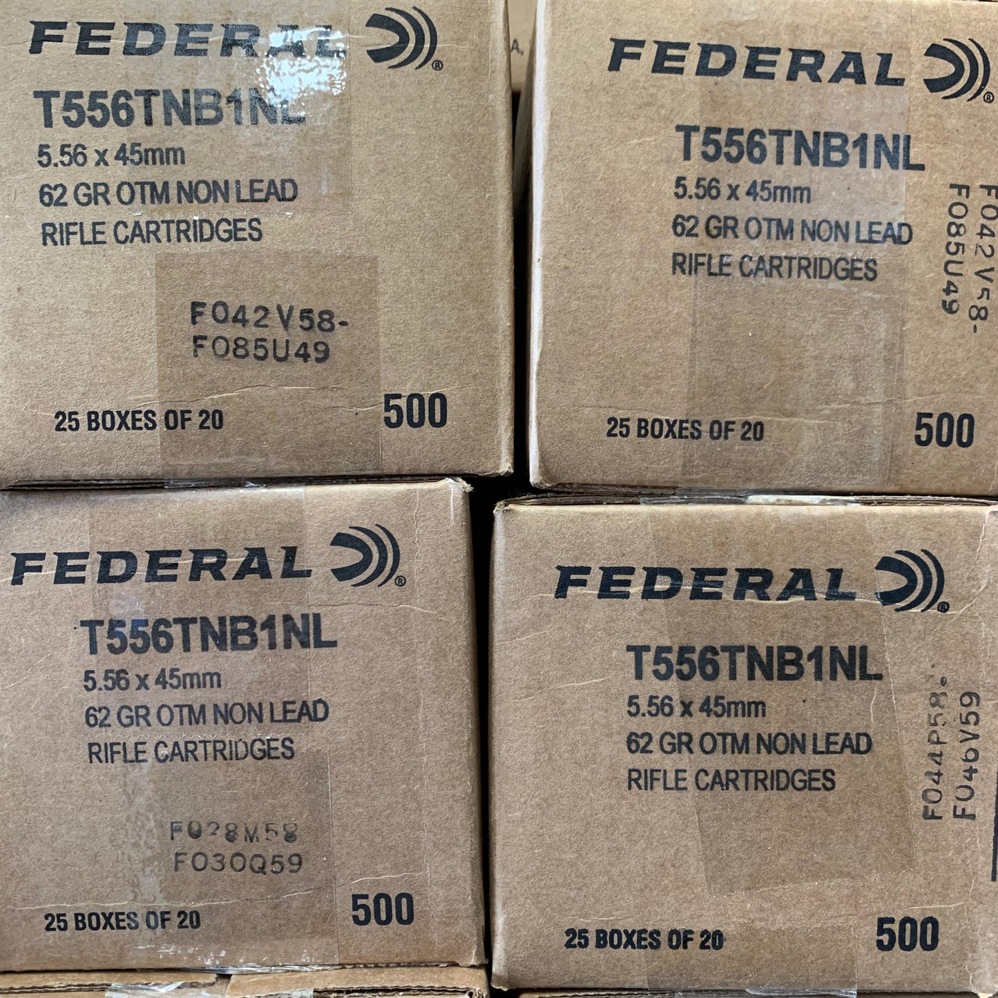 5.56 62GR Federal Lake City - Enhanced MK318 Mod 1 SOST OTM Non-Lead "Silver Bullet"(T556TNB1NL)