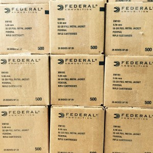 5.56 55GR Federal American Eagle FMJ (XM193) - Bone Frog Gun Club